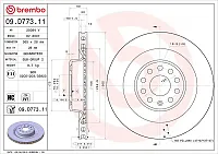 BREMBO 09D77311 Brake Disc