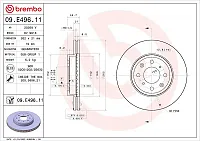 BREMBO 09E49611 Brake Disc