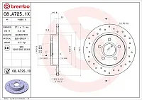 BREMBO 8A7251XC02 Brake Disc