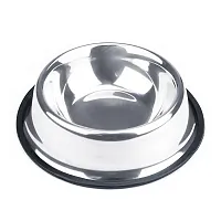 18 cm Steel Dog Bowl with Rubber BRY000002U