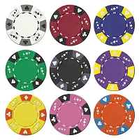Ace King Suited 14 Gram Poker Chip Sample BRY000297U