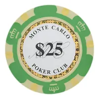 Monte Carlo 14 Gram Poker Chips  (25 Pack) BRY000975U