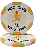Nile Club 10 Gram Ceramic Poker Chip (25 Pack) BRY001202U