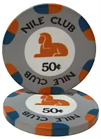 Nile Club 10 Gram Ceramic Poker Chip (25 Pack) BRY001203U