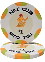 Nile Club 10 Gram Ceramic Poker Chip (25 Pack) BRY001204U