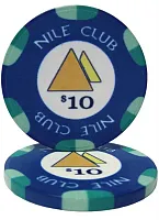 Nile Club 10 Gram Ceramic Poker Chip (25 Pack) BRY001205U