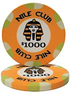 Nile Club 10 Gram Ceramic Poker Chip (25 Pack) BRY001208U