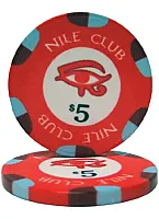 Nile Club 10 Gram Ceramic Poker Chip (25 Pack) BRY001210U