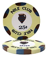 Nile Club 10 Gram Ceramic Poker Chip (25 Pack) BRY001212U