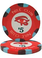 Nile Club 10 Gram Ceramic Poker Chip (25 Pack) BRY001213U