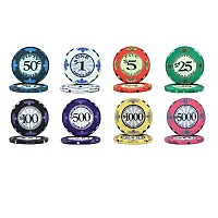 Scroll 10 Gram Ceramic Poker Chip Sample BRY001480U
