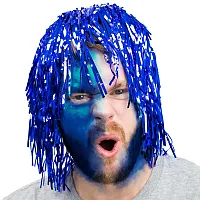Tinsel Wigs 6-pack, Blue BRY007250U