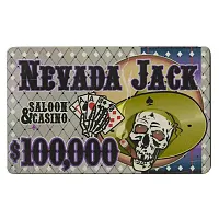 Nevada Jack 40-gram Ceramic Poker Plaque (5-pack) BRY010607U
