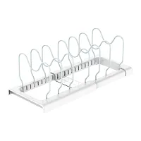 Better Houseware 842 White-Coated-Steel Adjustable Cookware Rack