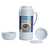 Brentwood Raz12 Glass And Foam Vacuum-Insulated 40-Oz. Wide-Mouth Food Bottle Wi