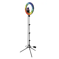 Bower Bb-Slim18 18-In. Foldable Ultra-Slim Ring Light With Stand, Phone Mount, A