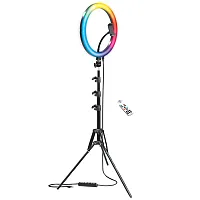 Bower Wa-Rlsrgb12 Rgb Selfie Ring Light Studio Kit With Wireless Remote Control