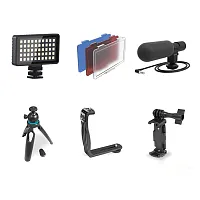 Bower Wa-Vlekit2 Smart Photo Vlogger Kit With Led, Microphone, And Remote