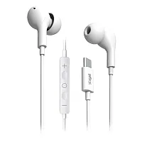 Xyst Xys-Ebtc150Wt Wired In-Ear Earphones With In-Line Microphone/Remote And Usb