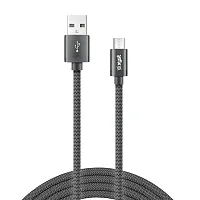 Xyst Xys-M10204B Charge And Sync Usb To Micro Usb Braided Cable, 10 Ft. (Black)