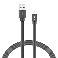 Xyst Xys-M4204F Charge And Sync Usb To Micro Usb Flat Cable, 4 Ft. (Black)
