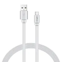Xyst Xys-M4604F Charge And Sync Usb To Micro Usb Flat Cable, 4 Ft. (White)