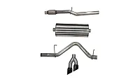 CORSA EXHST 21030BLK 3.0&#039; Cat-Back Dual Rear Exit With