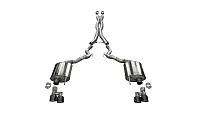 CORSA EXHST 21047BLK 3.0&#039; Cat-Back Dual Rear Exit With T