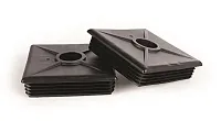 CAMCO 40303 4&#039; Bumper Cap-Blak 2/Card