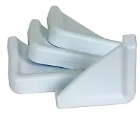 CAMCO 42216 S/O Crnr Plates Wht 4/Set