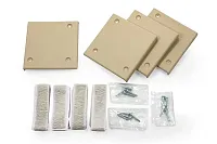 CAMCO 42217 S/O Crnr Plates Tan 4/Set