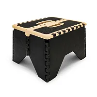 CAMCO 43638 Stool Plas Folding Tan/Bl