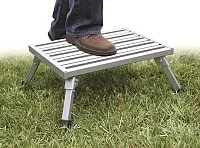 CAMCO 43677 Step Stool Alum Platform