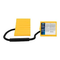 CAMCO 44470 Wheel Chock Double W/Rope Yellow