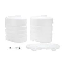 CAMCO 50503 Propane Tank Cover Double 20Lb Wh