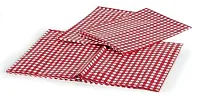 CAMCO 51021 Table&Bench Cvr Red/Wht Bilng.