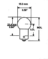 CAMCO 54715 Bulb 57 Auto Instrument