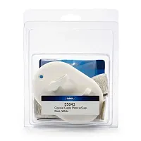 CAMCO 55043 Coax Plate W/Cap Dual Wht