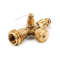 CAMCO 59113 Brass Tee W/ 4 Ports