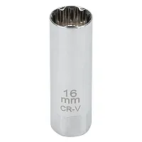 Performance Tool 3/8" Drive 16Mm Magnetic 12-Point Spark Plug Socket