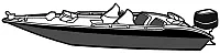 CARVER 77219P10 Boat Cover Wb-19 Pg Gray