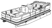 CARVER 77518P10 Boat Cover Fed-18 Pg Gray
