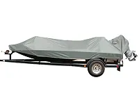 CARVER 77815P10 Boat Cover Jon-15 O/B Pg Gray