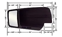 CIPA 11802 Ford F-150 Tow Mirror Rh