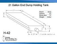 C.ROTO MOLDG H42 21Gal Holding Tank