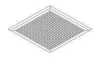 COLEMAN RVP 67983041 Grille Plastic Polar Whit