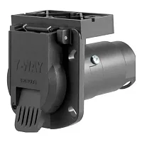CURT MFG 58417 7Wayrvsocket;W/Mounting