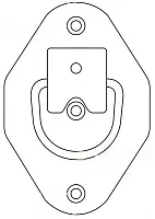 CURT MFG 83601 Recessed Rope Ring