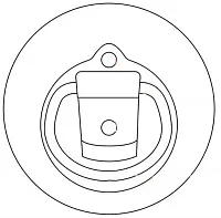CURT MFG 83710 Recessed Rope Ring
