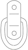 CURT MFG 83730 Rope D-Ring